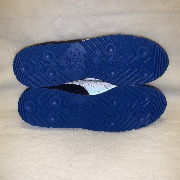 Puma Men’s Roma NBK Reflective Shoes Size 10.5 Peacoat-Strong Blue New W/Box - Picture 5 of 5